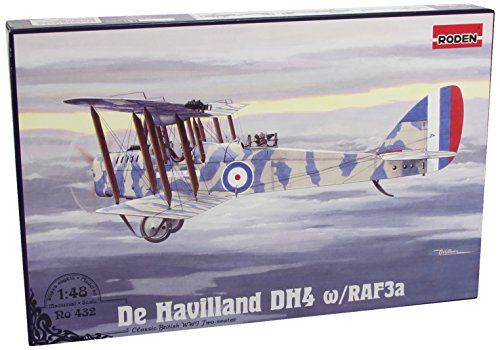 Roden De Havilland DH4 British Two-Seat Biplane Day-Bomber with RAF3a Engine