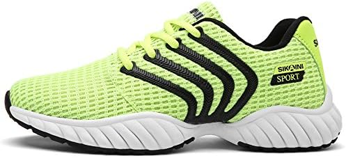 CLAMON Breathable Casual Sneakers Running Shoes Lightweight Athletic Sports Shoes For Men and Wome (9.5, Green)