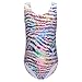 One-piece Fashion Shining Kiss Flowers Gymnastics Leotard for Little Girl (130(6-7Y), Whiteletter)