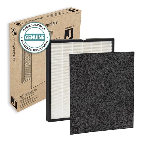 GermGuardian AC5900WCA 3-in-1 Großer Raum-Luftreiniger, HEPA-Filter, UVC-Desinfektionsmittel, bis 338 q. FT Home Air Cleaner fängt Allergene für Rauch