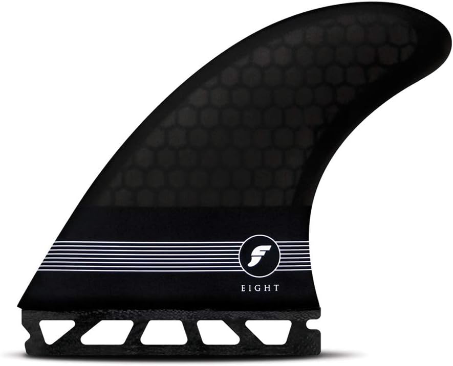 Futures Unisex F8 Honeycomb Tri Fin Set/Smoke/Black/White
