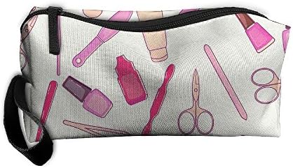 Lttedeng Make-up Bag Salon Art Plain Oxford Bag With Durable Fashion Floral Material For Travel Portable Receiving Cosmetic Sewing Kit Stationery