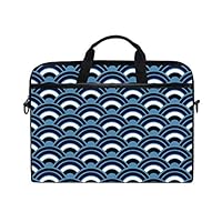 TARTINY 15-15.4 Inch Laptop Bag Art Deco Seamless Wallpaper Pattern Design Shoulder Messenger Bags Sleeve Case Tablet Briefcase with Handle Strap