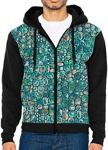 Doppyee Hoodies Sweaters Mens Long Sleeve Liberty Art Printed Pullover Hooded Sweatshirt With Pockets