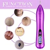 Mole Remover Pen, COOFO Professional Removal Pen Skin Tag Remover with LCD Display & 8 Strength Levels for Body Facial Freckle Nevus Warts Age Spot Tattoo Remover Machine