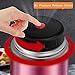 SSAWcasa Vaccum Flask for Hot Food, 27oz Soup Container for Adults, Wide Mouth Stainless Steel Food Jar, Insulated Lunch Container with Spoon & Handle, Leak Proof Thermal Bento Box Flask Meal Carrier