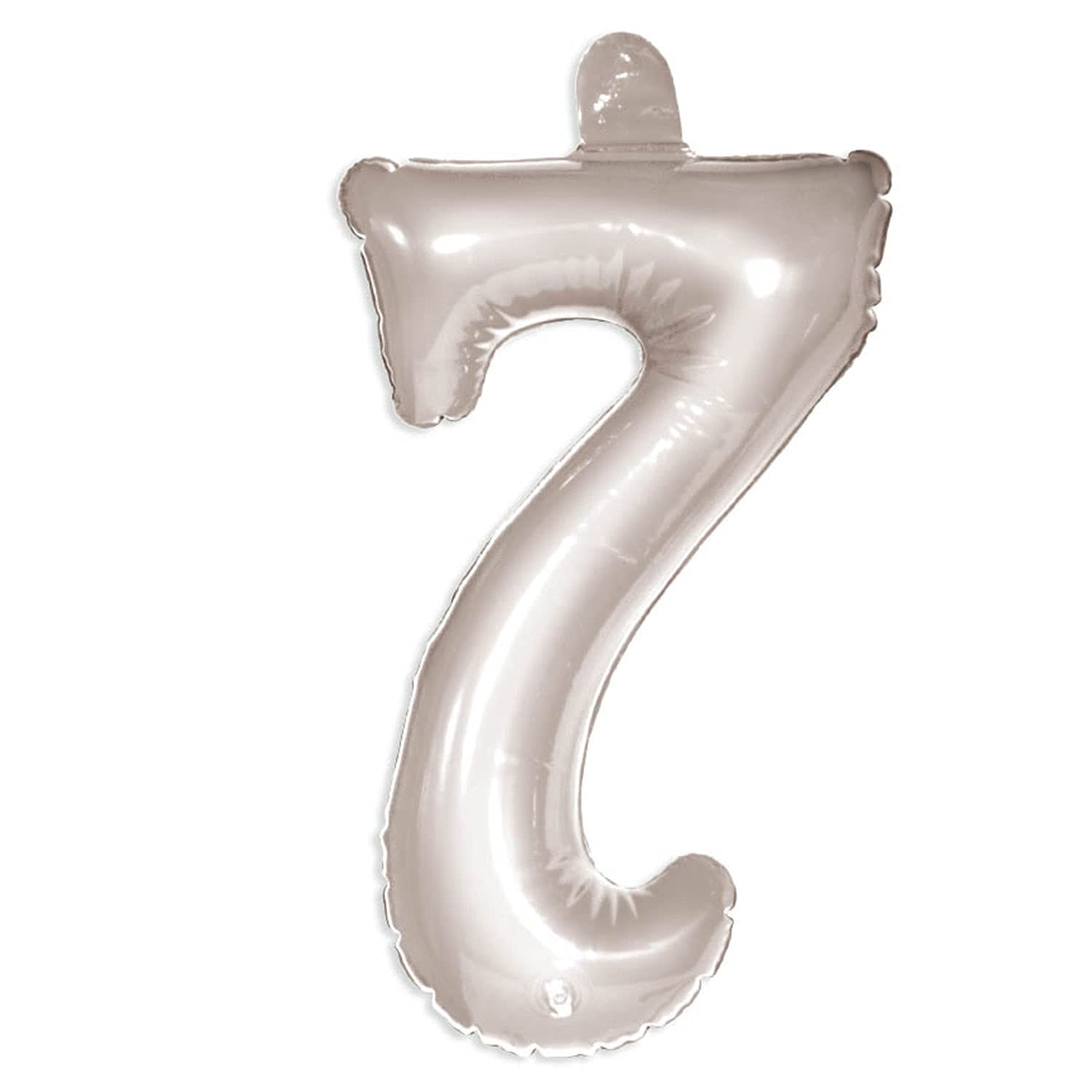 Folat - Inflatable Number 7 - Silver - 36 cm