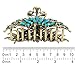 Fashion & Lifestyle Large Metal Alloy Hair Claw Jaw Clip for Women and Girls - Pretty Strong Clamp Non-Slip Barrette Hair Updo Grip Bath Accessories for Thick Hair, Blue