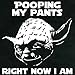Texas Tees, Funny Onesie, Funny Clothes for Boys, Yoda Pooping Pants, Black, 3-6 Month