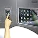Domus Home Clear iPad Mount Liner-12 Touch-sensative Waterproof Shower Curtain with Phone Pockets-EVA Material 72x72 with 12 Hooks, 180CMX180CM
