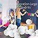 (100 Pack)12 Inch Thicken Latex Balloons -white Balloons, Creative Balloons for Party Supplies and Decorations, Birthday Balloon Arch Supplies Events Christmas Party. Loritada