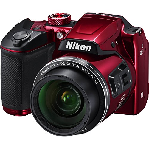 Nikon-COOLPIX-B500-16MP-40x-Optical-Zoom-Digital-Camera-Bundle-includes-Camera-4-AA-Rechargeable-Batteries-Charger-MH-73-Cables-and-More-Red