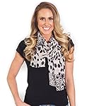 Womens Animal Print Scarf - Light Weight -Cheetah Leapard