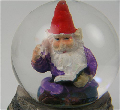 Garden Fairies Miniature Gnomes in Domes - Set of 2 Gnomes in Domes, one with flower, one pros