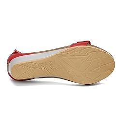NAOT Footwear Women's Mermaid Wedge Kiss Red Lthr