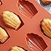 QELEG 9-Cavity Silicone Homemade Madeleine Cookies, Chocolate, Candy Mould -2 Pieces