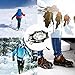 Tenei Crampons Microspikes Traction Cleats Ice Snow Grips Ice Cleats with 19 Spikes for Walking, Jogging, Climbing and Hiking on Snow, Ice, Mud, Sand and Wet Grass