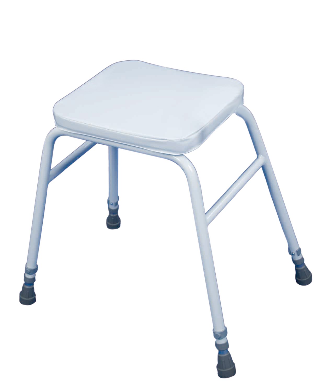 Aidapt Height Adjustable Perching Stool With Padded Seat For Elderly Users with Limited Mobility Aid