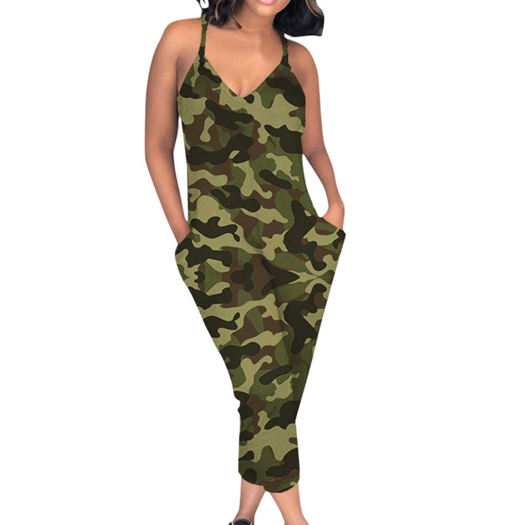 camo jumpsuit womens