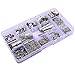 144 Pcs Ribbon Clamps 8mm 10mm 16mm 20mm 25mm 30mm 35mm and 72 Pcs Lobster clasps 12mm 230 Pcs jump rings 5mm 72pcs chain extension 100 Pcs Alloy Drop End for Jewelry findings (PLATINUM PLATED)
