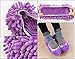 10pcs (5 Pairs) Mop Slippers Shoes Cover, Soft Washable Reusable Microfiber Foot Socks Floor Dust Dirt Hair Cleaner for Bathroom Office Kitchen House Polishing Cleaning