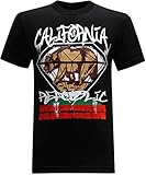 California Republic (Big Diamond Bear) Men's T-Shirt - (Large) - Premium Black