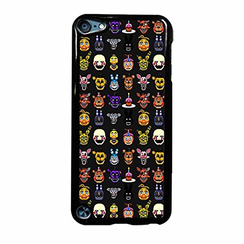 Five Nights At Freddy S - Pixel Art - Multiple Characters Case (Device iPod Touch 5) / Color Black Plastic