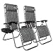 Bonnlo Infinity Zero Gravity Chair, Outdoor Lounge Patio Chairs with Pillow and Utility Tray Adjustable Folding Recliner for Deck,Patio,Beach,Yard Pack 2(Grey) primary