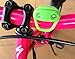 Micro LED Bike Light - No Tool Install - Lightweight at Just 0.4 Ounces - Stay Safe - Be Visible Day Or Night - Lightning Frog Bike Light by Huggabe is the Best Accessory For Kids Of Any Age!