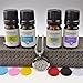 Wild Essentials Greek Key Necklace Essential Oil Diffuser Kit with Lavender, Lemongrass, Peppermint, Orange Oils, 12 Refill Pads, Calming Aromatherapy Gift Set, Customizable Color Changing, Perfume