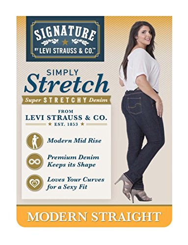 signature by levi strauss & co womens modern straight jeans