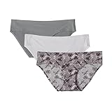 LKW 001 0401-13 Women Sexy Seamless Panties Pack of 3 Underwear Bikini Panties Briefs Pantys, (XS/S, Ash Rose)