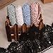 8CM Width Europe Crown Pattern Inelastic Embroidery Lace Trim,Curtain Tablecloth Slipcover Bridal DIY Clothing/Accessories.(4 Yards in one Package) (Navy Blue)