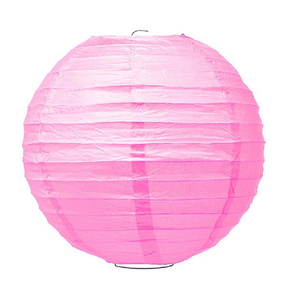 1 Piece Paper Lantern Lampshade for ceiling light Party Birthday Baby Shower Wedding Celebration Decoration (16"(40CM), Rose)