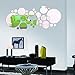 Ikevan 1 Set 27 pcs Acrylic Art Modern 3D Mirror Round Wall Stickers DIY Home Wall Room Decals Decor Sofa TV Setting Wall Removable Wall Stickers