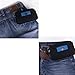 Essential Phone Belt Clip Waist Hip Pack Travel Messager Purse Crossbody Bag 3 Way Universal Water Resistant(Horizontal-Black)