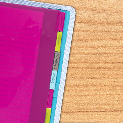 DocIt 8-Tab Insertable Dividers for 3 Ring Binders, 12-PACK-8 Dividers Per Pack (00788-C) - Thumbnail 2