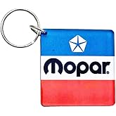 Mopar Logo Keychain &ndash; 2" x 2" Acrylic &ndash; 1972&ndash;1984 Classic Design, Durable, Made in USA