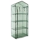 GOJOOASIS 4 Tier Mini Portable Garden Greenhouse Plants Shed Hot House for Indoor and Outdoor