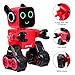 Costzon Wireless Remote Control Robot, RC Robot Toy Senses Gesture, Sings, Dances, Talks, and Teaches Science Robot Smart for Kids (Red)thumb 3