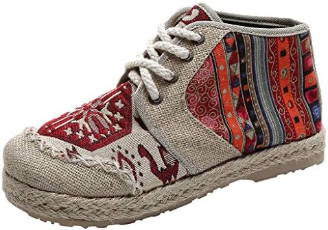 Meigeanfang Teens Girls Canvas Shoes Fashion Graffiti Print High-top Casual Lace-up Espadrilles