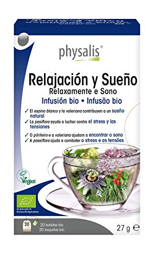 Physalis Relax & Sleep Bio Tea, 20 Pieces, 20 Units