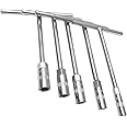 Pit Posse Metric T-Handle Socket Wrench Set Mini Tool Kit Compact - 5 Piece Set
