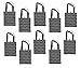 ReBagMe (TM) Set of 10 Large Reusable Grocery Bag Totes (10, Black)