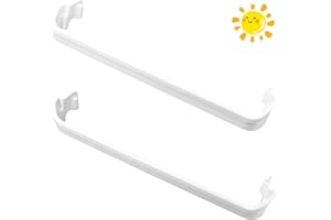 KALAGEEN 240534901 & 240534701 Refrigerator Door Shelf Bar Rail, Door Shelf Retainer Bar. Compatible with Frigidaire, Kenmore, Westinghouse, Crosley