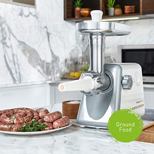 Panasonic Meat Grinder, Electric Heavy Duty with Sausage Stuffer and