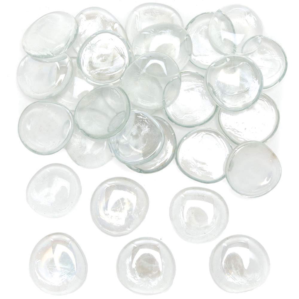 Baker Ross AX852 Glass Painting Stones - Pack of 40, Rock Painting for Kids Arts and Crafts Activities