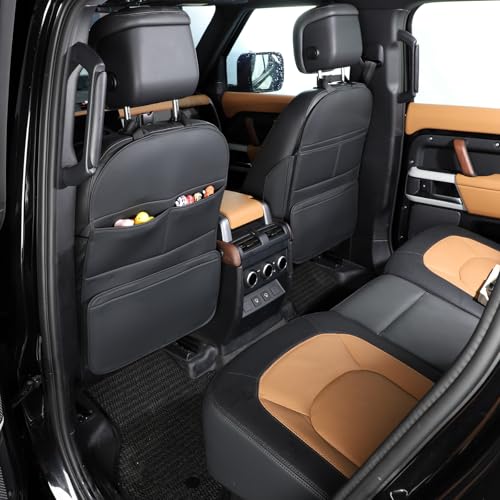 TAIKOO Seat Back Protector,Preventing the Impact of Children Stepping on the Seat Backrest,Beautiful appearance and easy to clean,black (Black -2pcs)