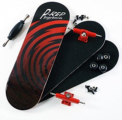 P-Rep Hypnotized 30mm Graphic Complete Wooden Fingerboard w CNC Lathed Bearing Wheels