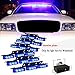 Nilight(TM) 54 x Ultra Bright Blue LED Emergency Warning Use Flashing Strobe Lights Bar For Windshield Dash Grille High quality primary